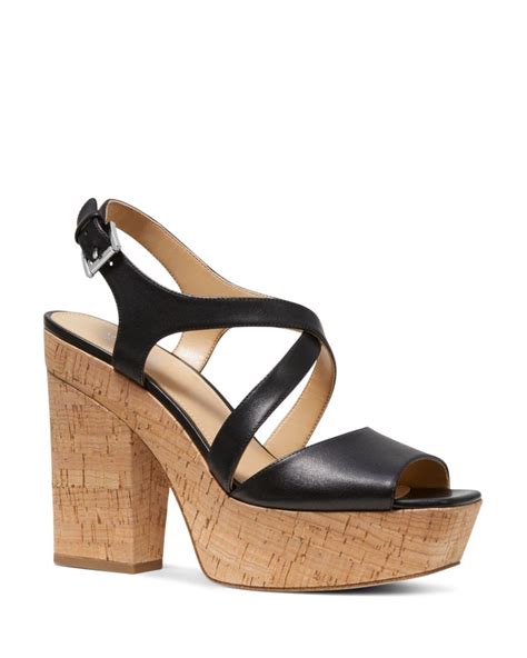 michael kors abbott sandal black|Michael Michael Kors Women's Abbott Flatform .